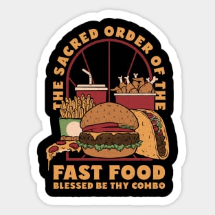 Sacred Order of Fast Food Sticker